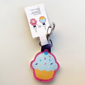 ALDI Quarter Keeper Cupcake Key Fob Key-Chain New!